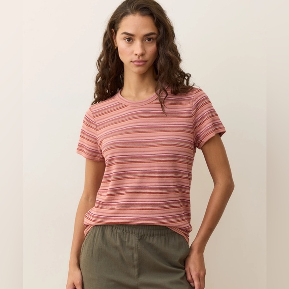 Marine Layer Tops - Marine Layer Jacquard Stripe Shirt